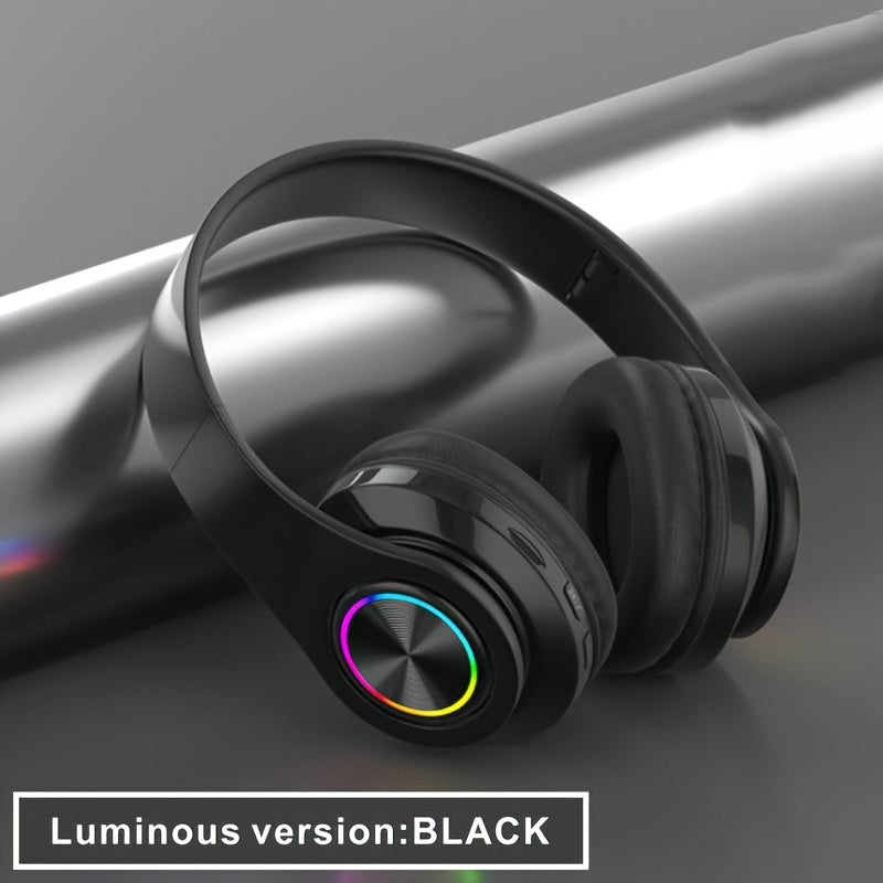 Popular wireless foldable earphones, suitable for tablets/phones/birthdays/Christmas/travel gifts. Head mounted wireless earphones and foldable earplugs