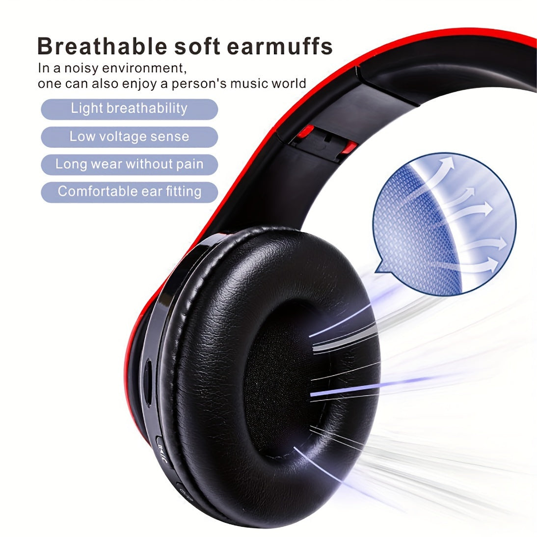 Wireless Headphone, Foldable Bluetooth Headphones Over Ear, Wireless Headset for Gaming, Phones, Computers, Electronics Audio Headphone Arrived before Christmas