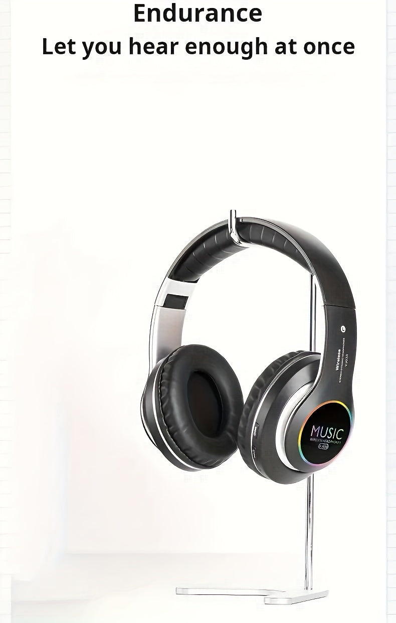 Wireless Noise Cancelling Headphones,Wireless Headphone, Foldable Bluetooth Headphones Over Ear, Wireless Headset for Gaming, Phones, Sports Training & Running