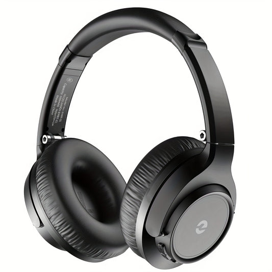 Over-Ear Wireless Headphones with Deep Bass, 50 Hours Playtime, HiFi Stereo, Foldable & Lightweight Design, Built-in Mic for Home, Office, and Travel, Home Audio Gear | Foldable Headset | Snug Earmuffs