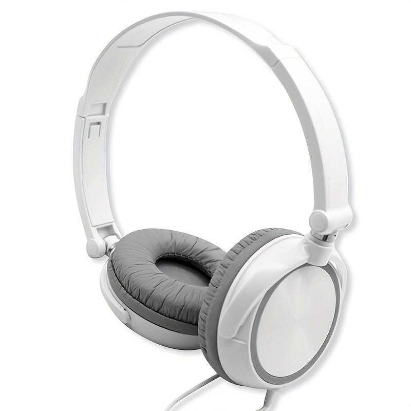 Wired Headphone, Foldable Bluetooth Headphones Over Ear, Wired Headset with microphone for Gaming, Computers, Office Productivity & Calls