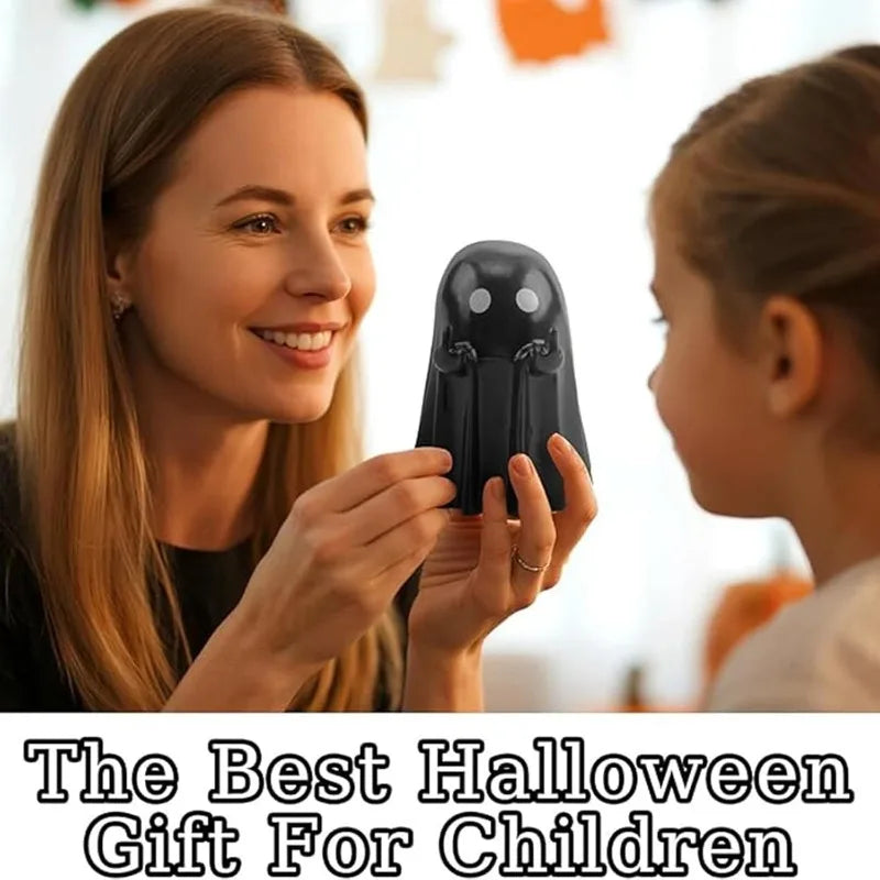Halloween Decoration Ghost Figurine - Funny Resin Middle Finger Ghost Statue For Prank - Cute Ghost Decor for Christmas Decorations Ornaments