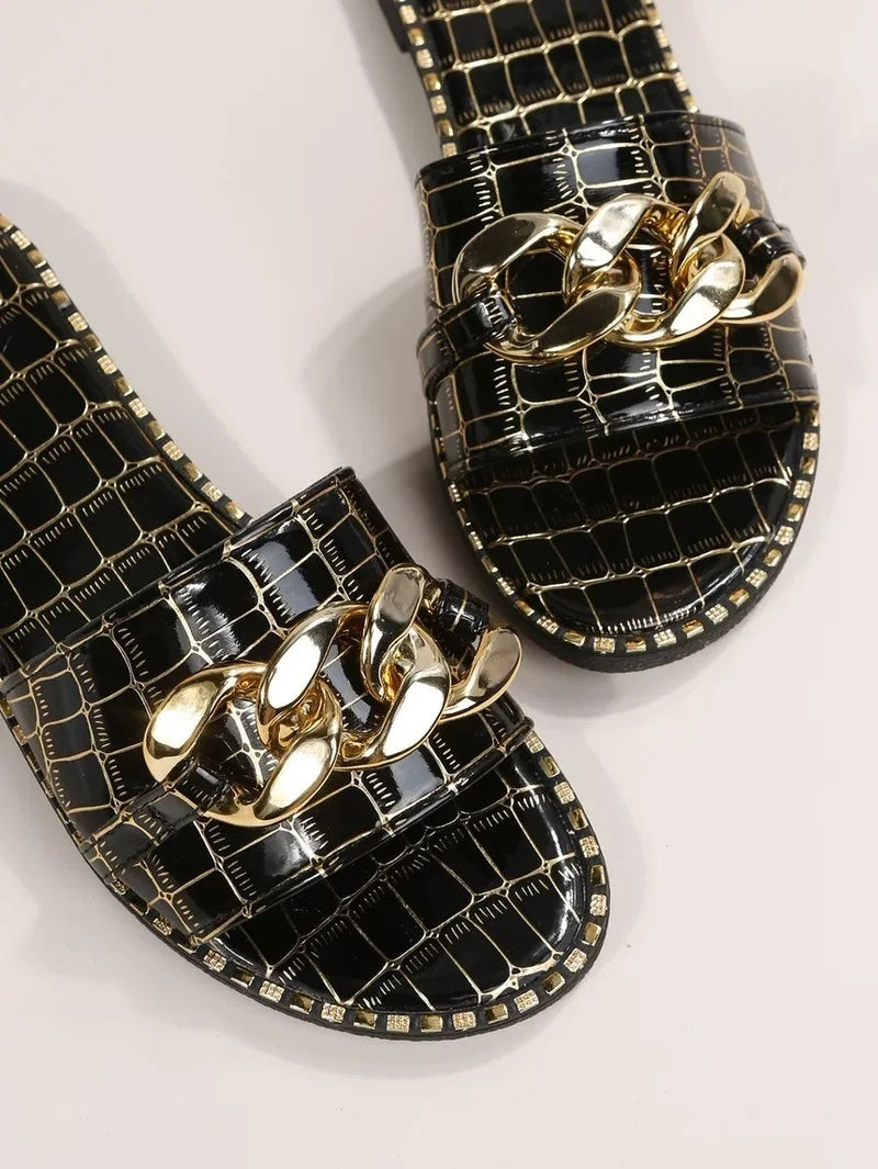 Sexy Lock Female Slippers