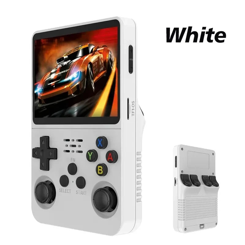R36S Retro Video Handheld Game Console Linux System 3.5 in IPS Screen Built in 3000mAH Battery 32G+64G TF Card Preinstalled Gamess