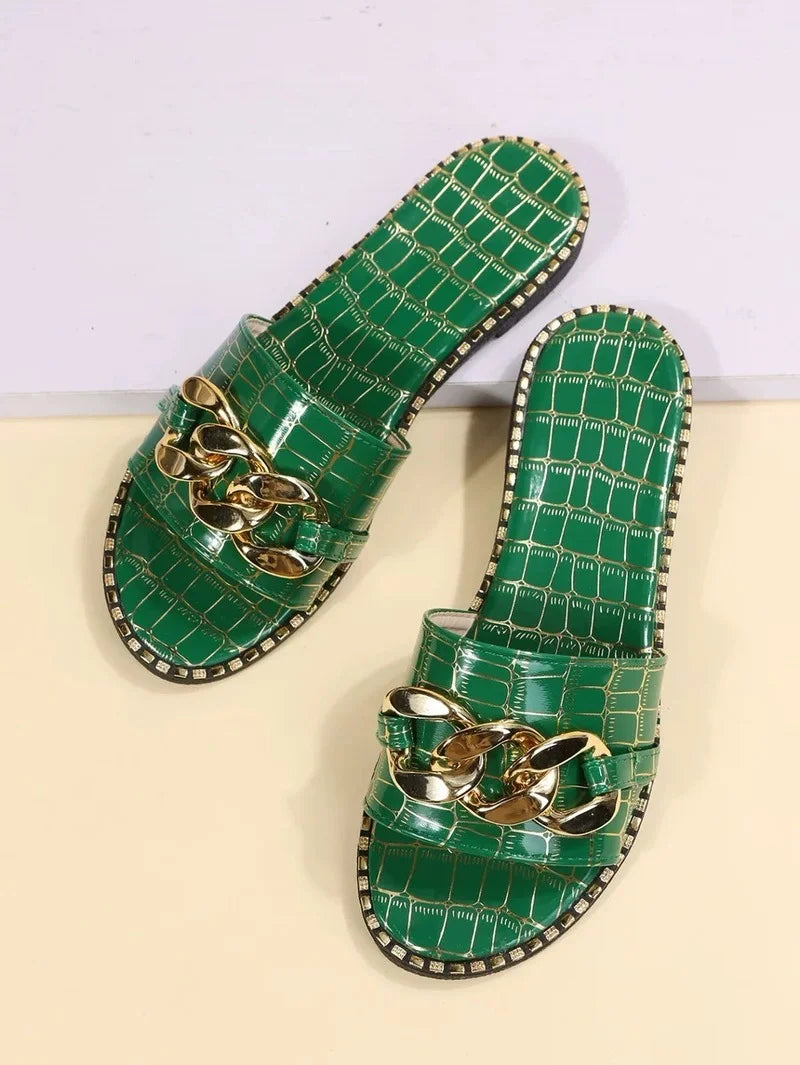Sexy Lock Female Slippers