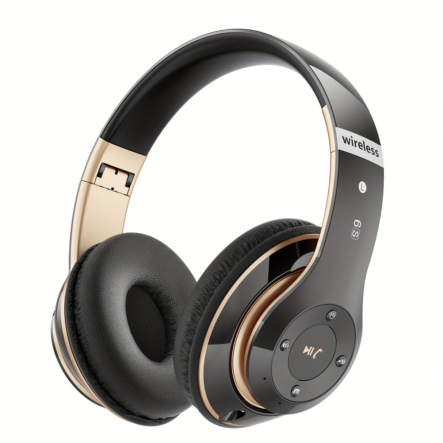 Wireless Headphone, Foldable Bluetooth Headphones Over Ear, Wired & Bluetooth Headset, Gaming, Computers, Gym & Sports